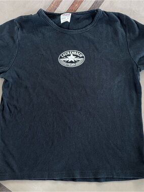 Vintage Luckenbach Texas Black Graphic Tee, Sz XL (measurements inside) EUC